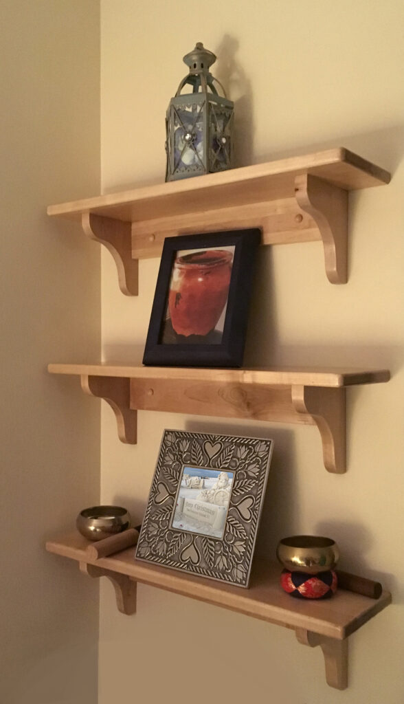 Repurposed Maple Wood Shelves