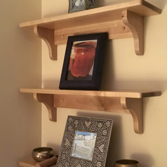 Maple shelves