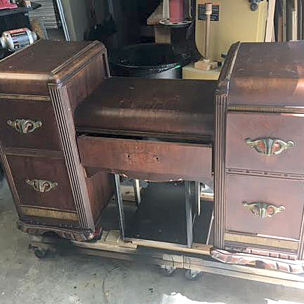 Vanity before restoration
