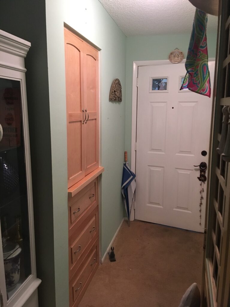 Hall closet conversion